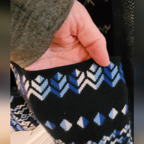 ★★ 3 for $20 item. BCBG MAXAZRIA OPEN LONG CARDIGAN BLUE. #047 - Picture 2 of 6